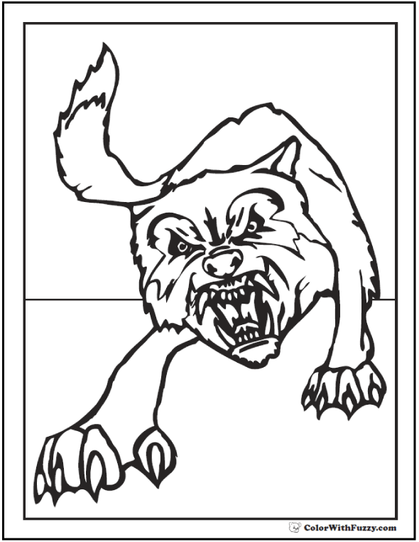 Wolf Coloring Pages FREE Printable 42