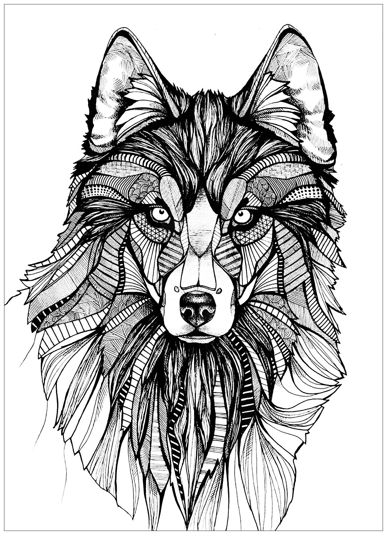 Wolf Coloring Pages FREE Printable 46