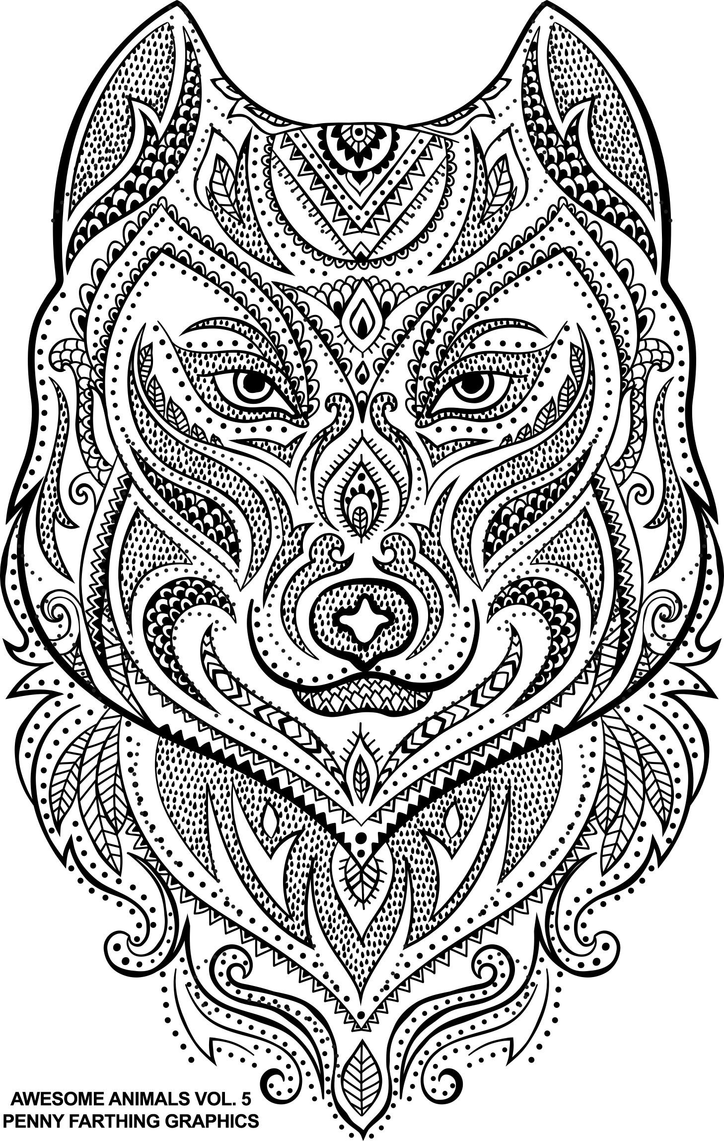 Wolf Coloring Pages FREE Printable 56