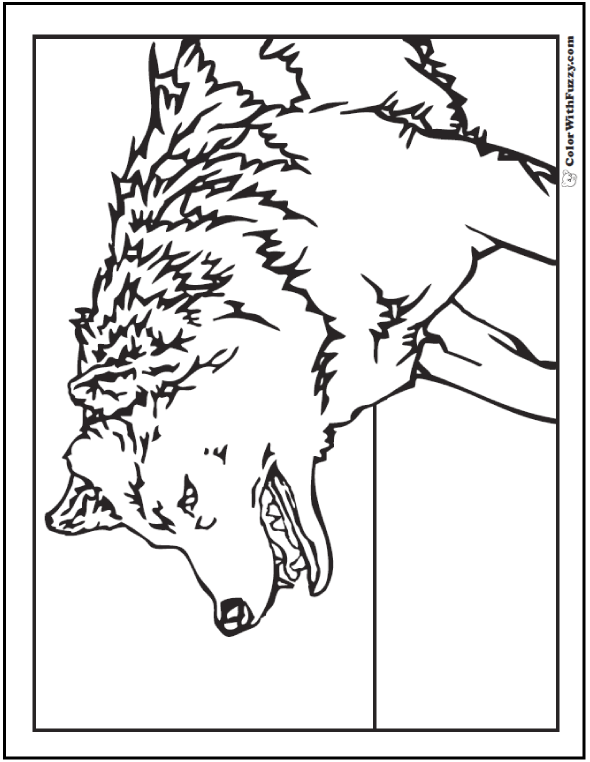 Wolf Coloring Pages FREE Printable 61