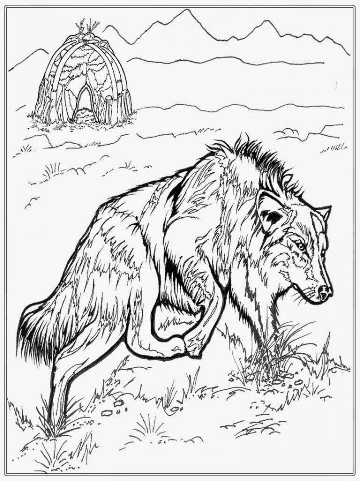 Wolf Coloring Pages FREE Printable 64