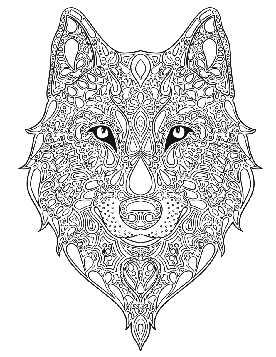 Wolf Coloring Pages FREE Printable 68