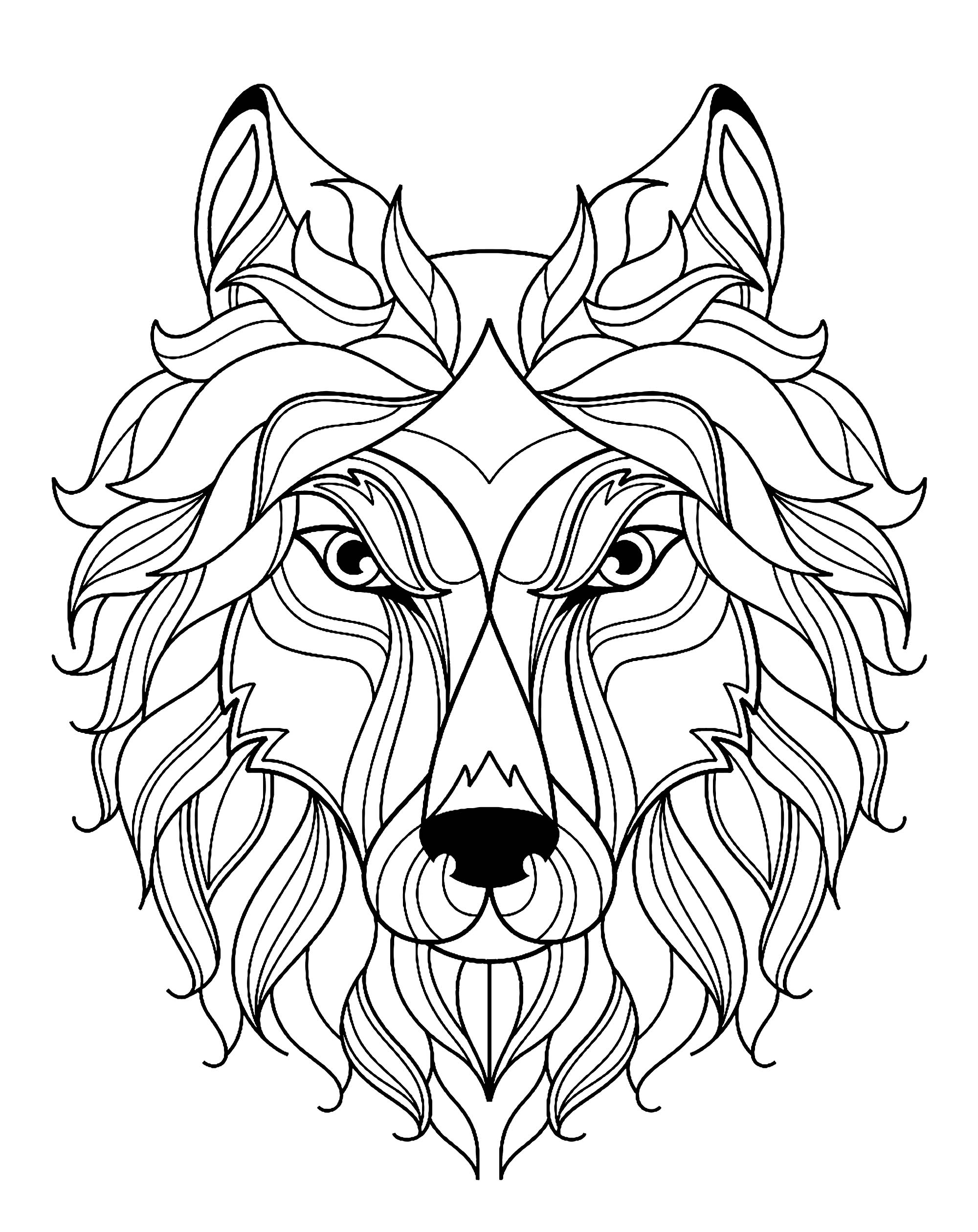 Wolf Coloring Pages FREE Printable 75