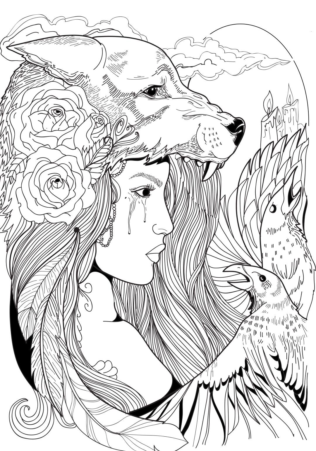 Wolf Coloring Pages FREE Printable 81