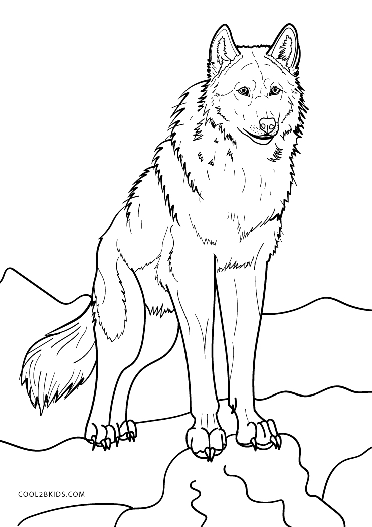 Wolf Coloring Pages FREE Printable 89