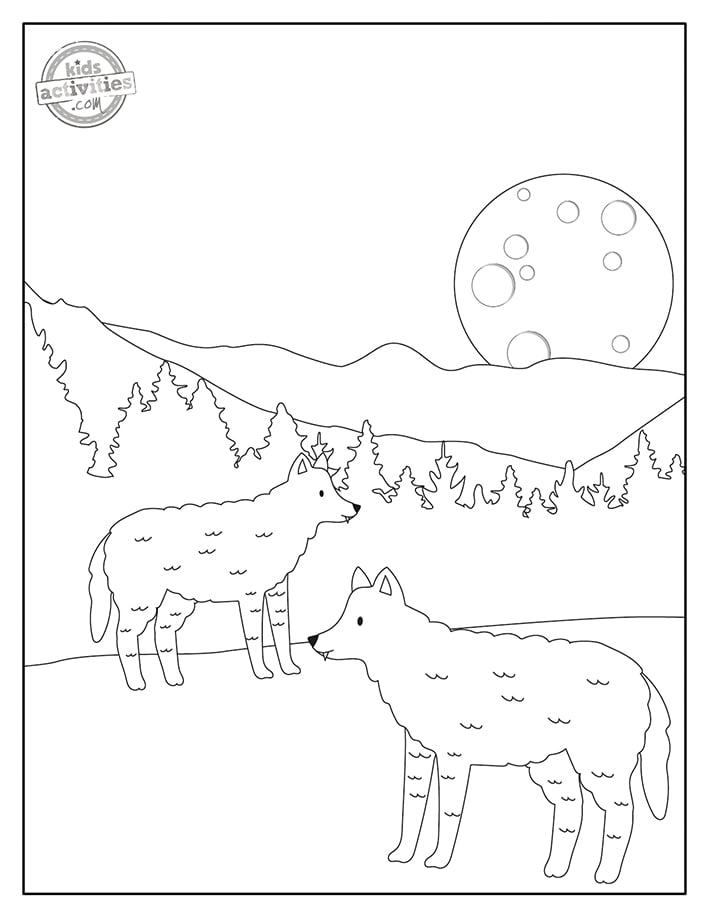 Wolf Coloring Pages FREE Printable 95