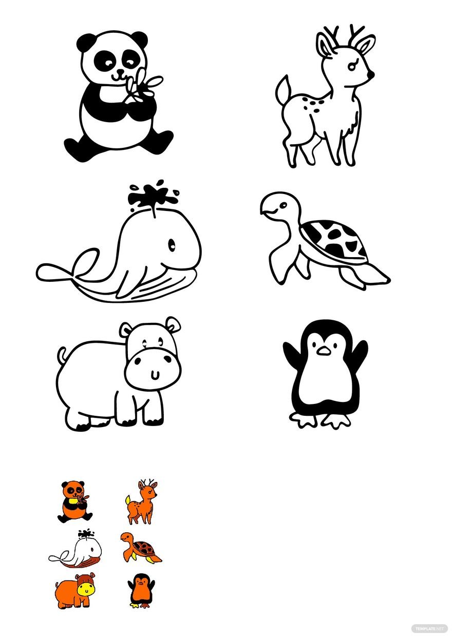 100+ Cartoon Animals Coloring Pages You Can't Miss 119