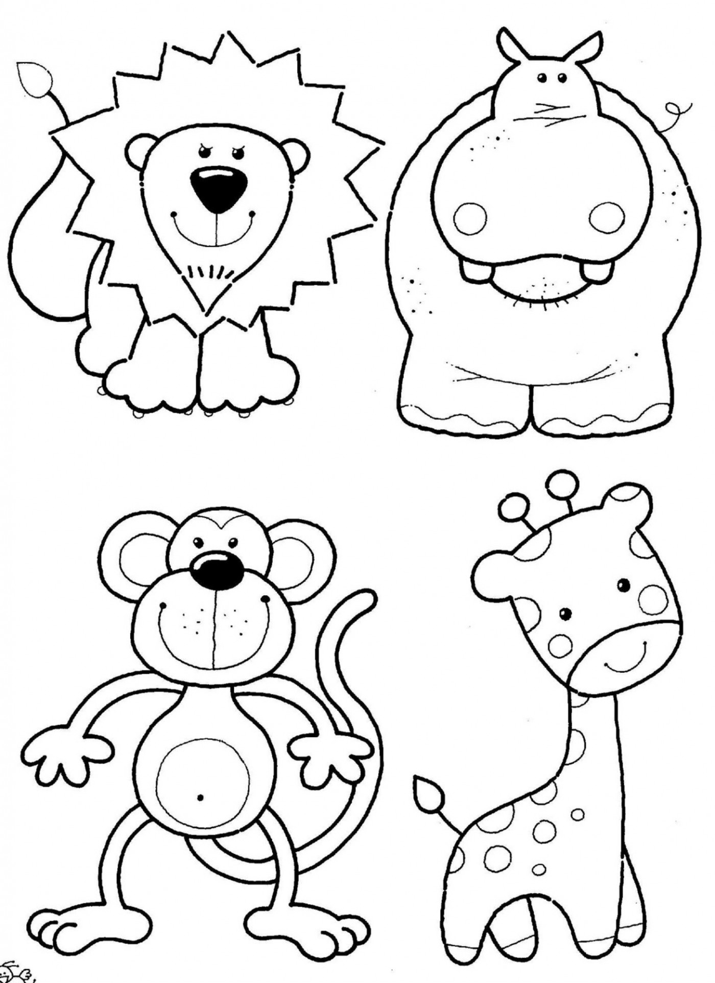 100+ Cartoon Animals Coloring Pages You Can't Miss 143