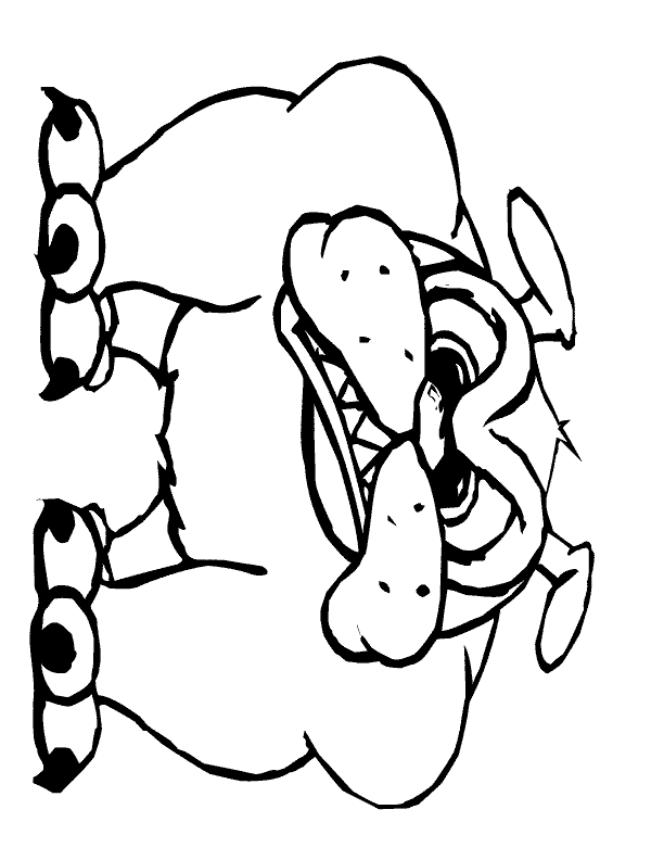 100+ Cartoon Animals Coloring Pages You Can't Miss 24