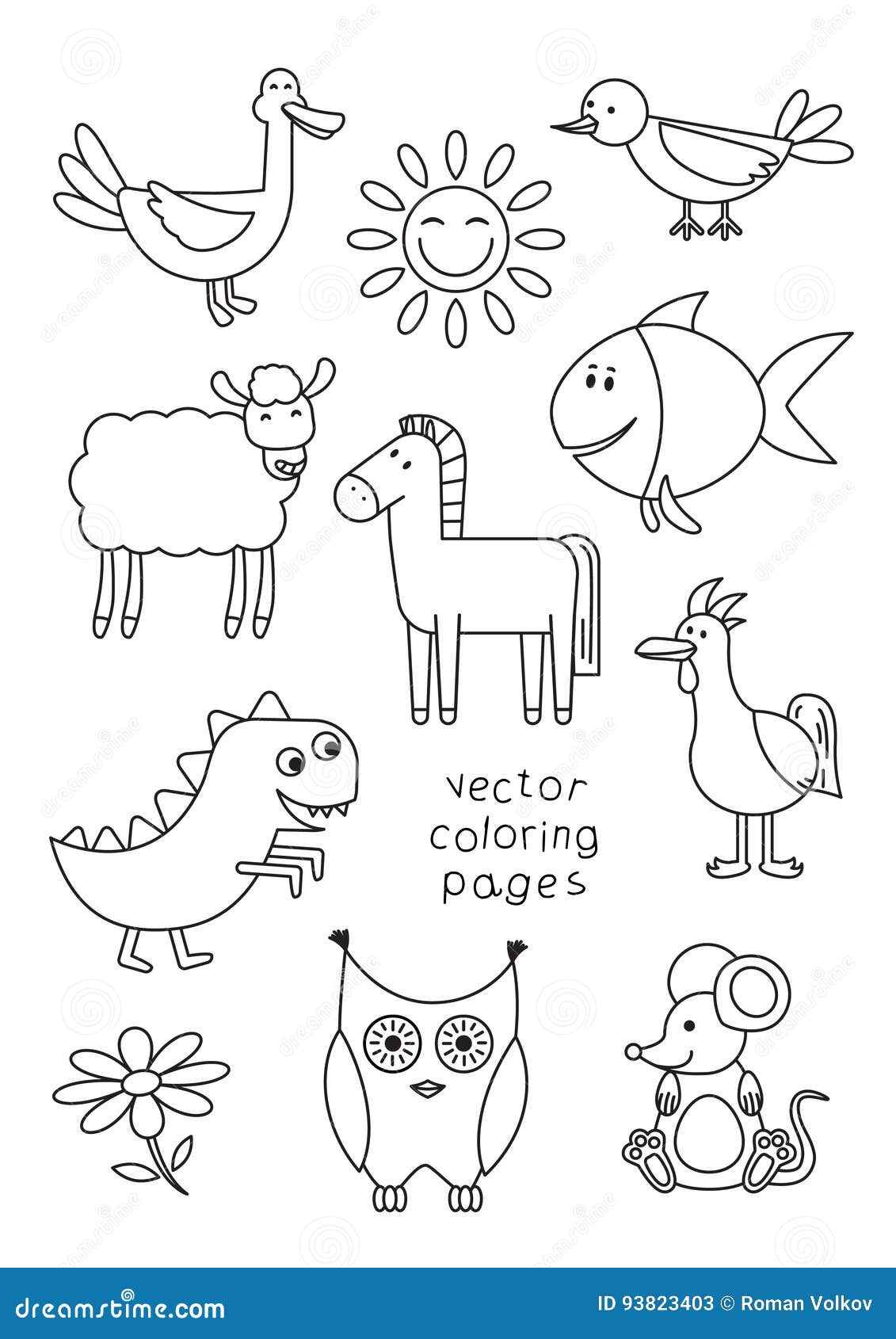 100+ Cartoon Animals Coloring Pages You Can't Miss 47