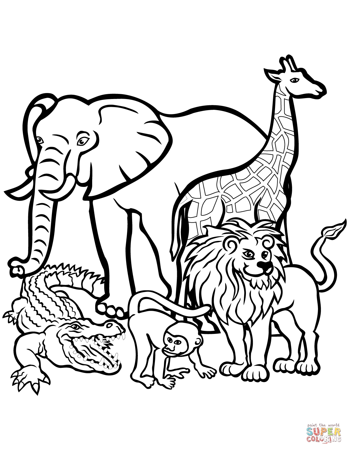 100+ Cartoon Animals Coloring Pages You Can't Miss 84