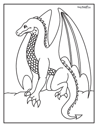 100+ Epic Dragon Coloring Pages to Fire Up Your Creativity 105