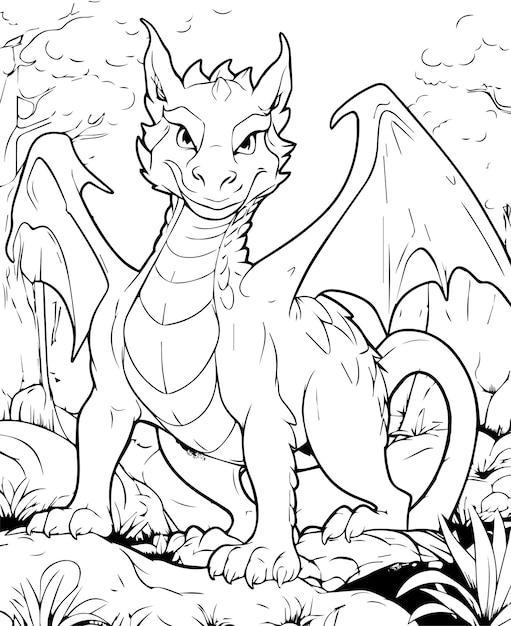 100+ Epic Dragon Coloring Pages to Fire Up Your Creativity 106