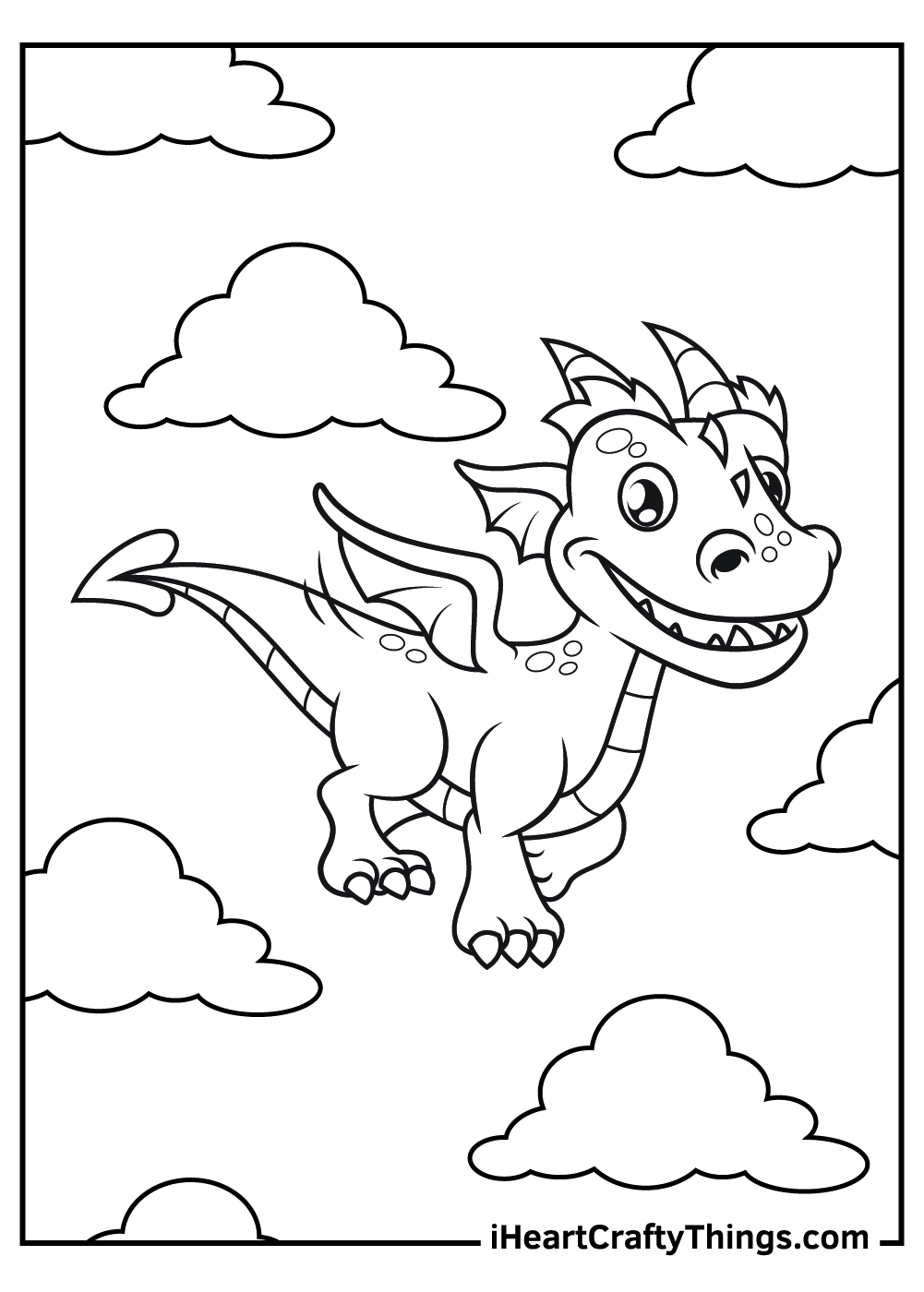 100+ Epic Dragon Coloring Pages to Fire Up Your Creativity 119