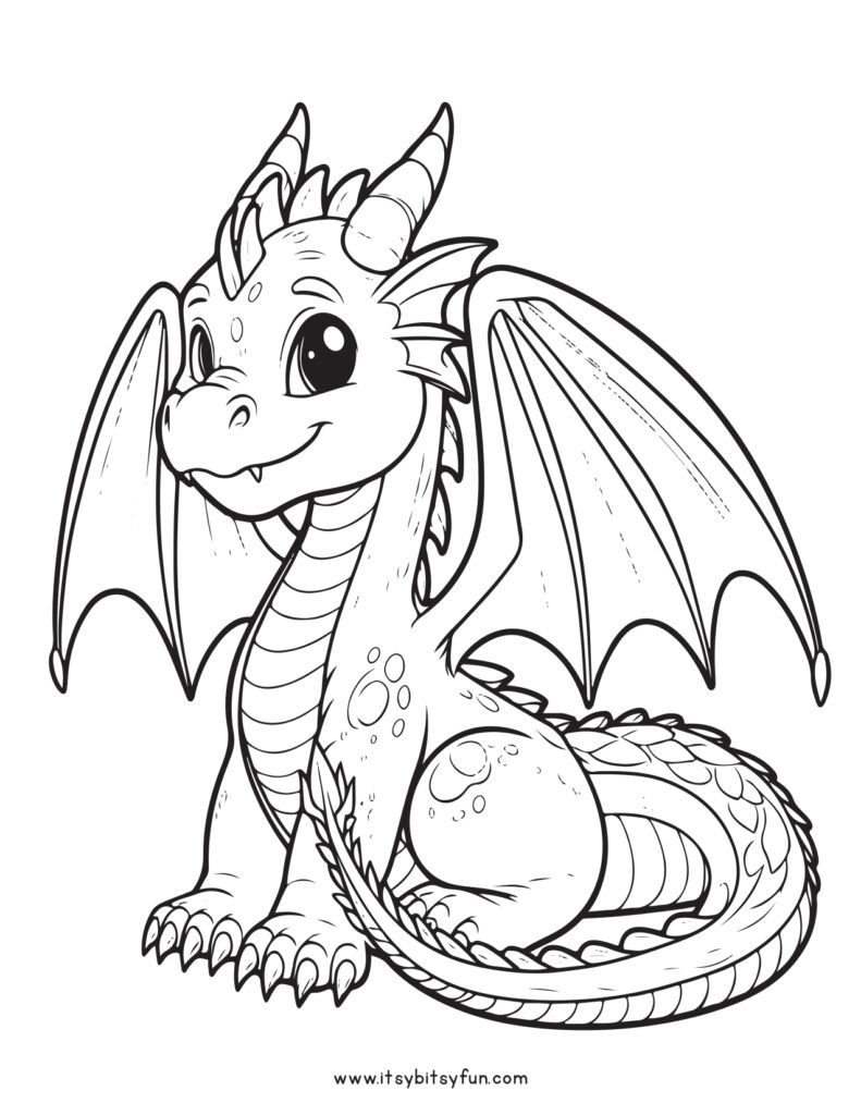 100+ Epic Dragon Coloring Pages to Fire Up Your Creativity 128