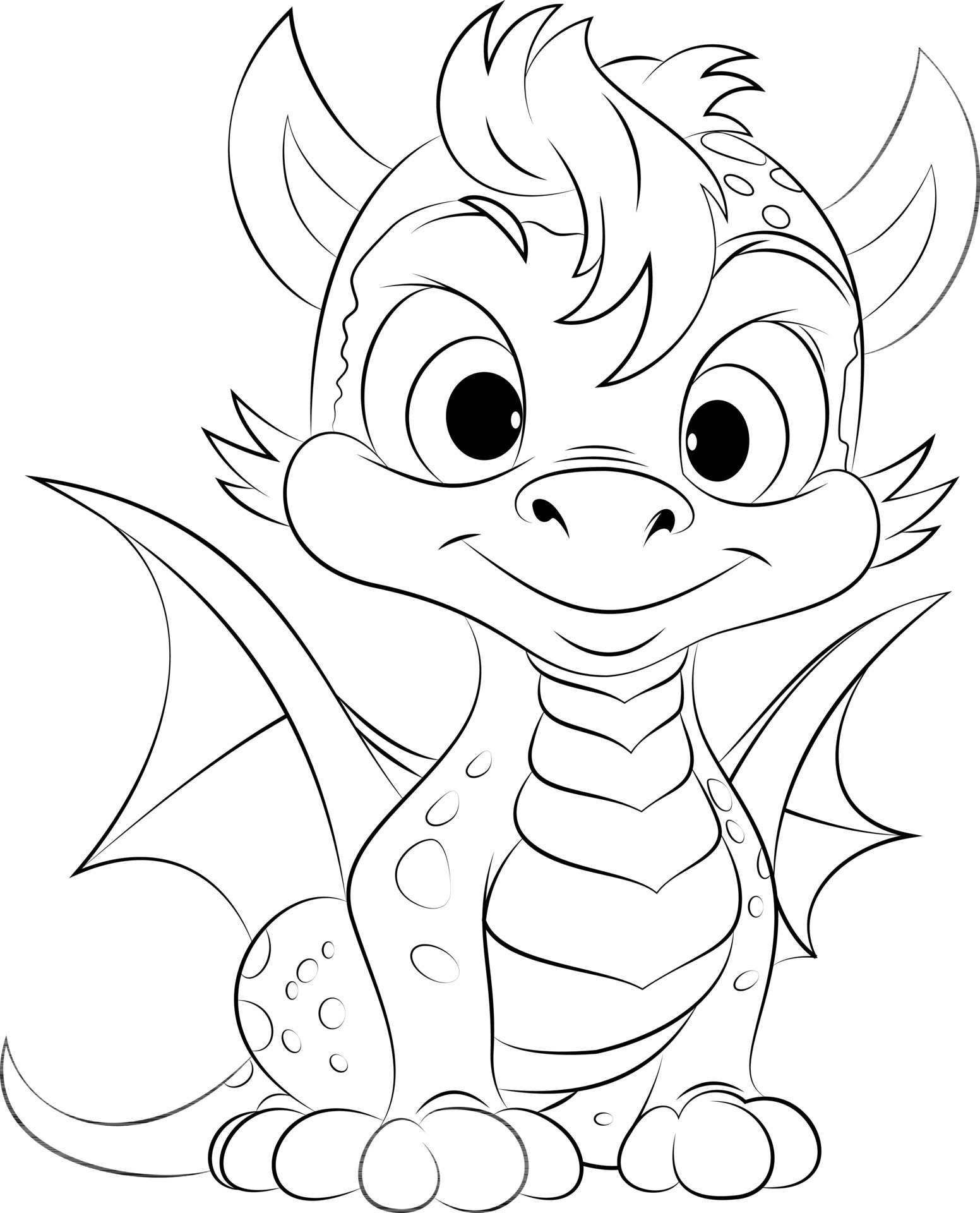 100+ Epic Dragon Coloring Pages to Fire Up Your Creativity 136