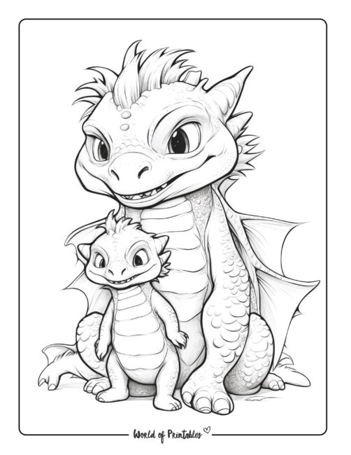 100+ Epic Dragon Coloring Pages to Fire Up Your Creativity 141