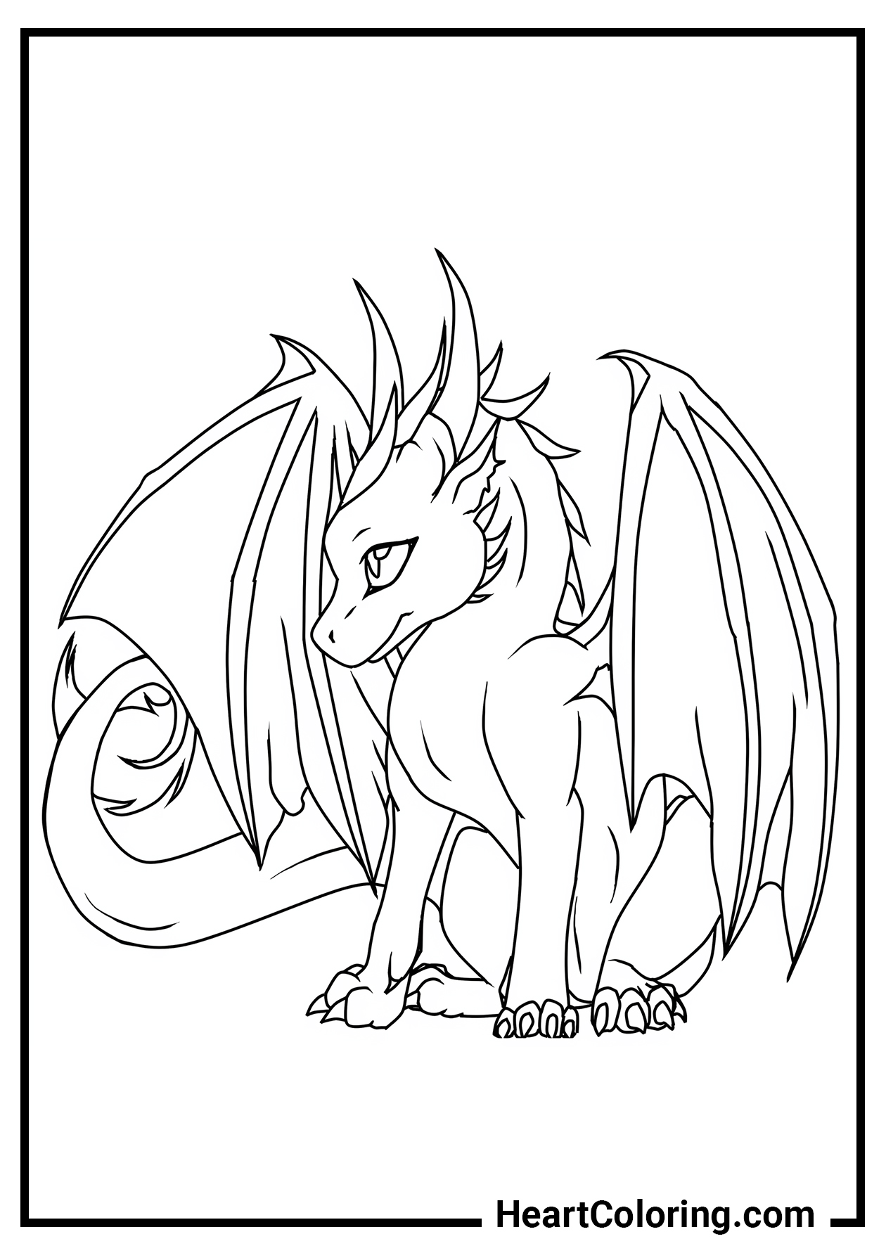 100+ Epic Dragon Coloring Pages to Fire Up Your Creativity 146