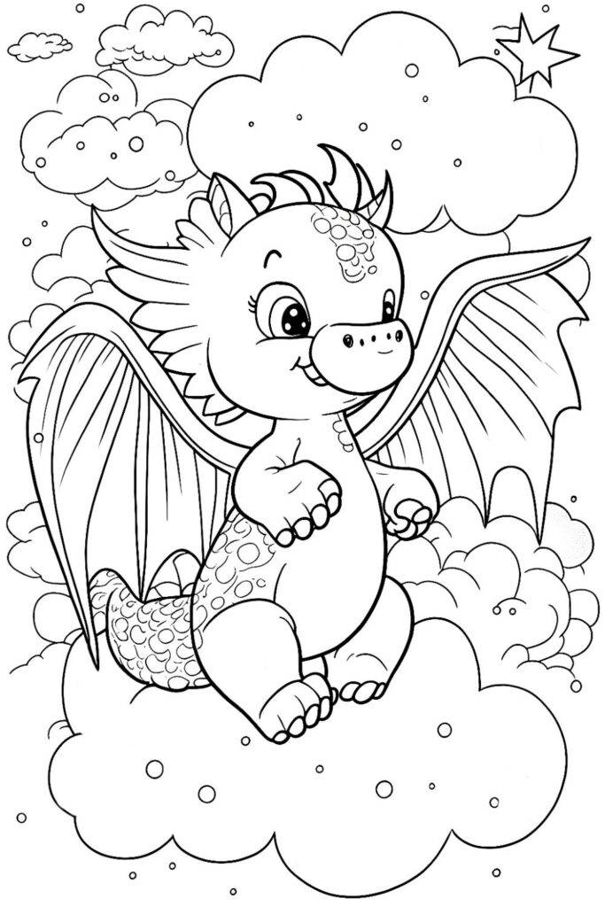 100+ Epic Dragon Coloring Pages to Fire Up Your Creativity 150