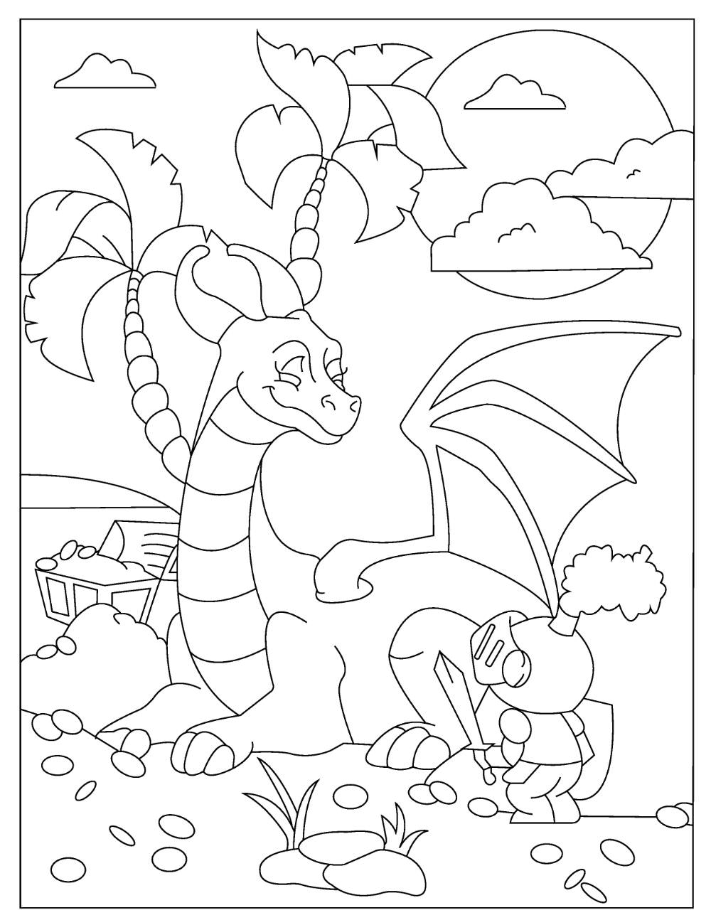 100+ Epic Dragon Coloring Pages to Fire Up Your Creativity 154