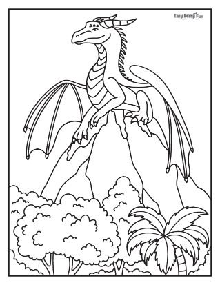 100+ Epic Dragon Coloring Pages to Fire Up Your Creativity 159