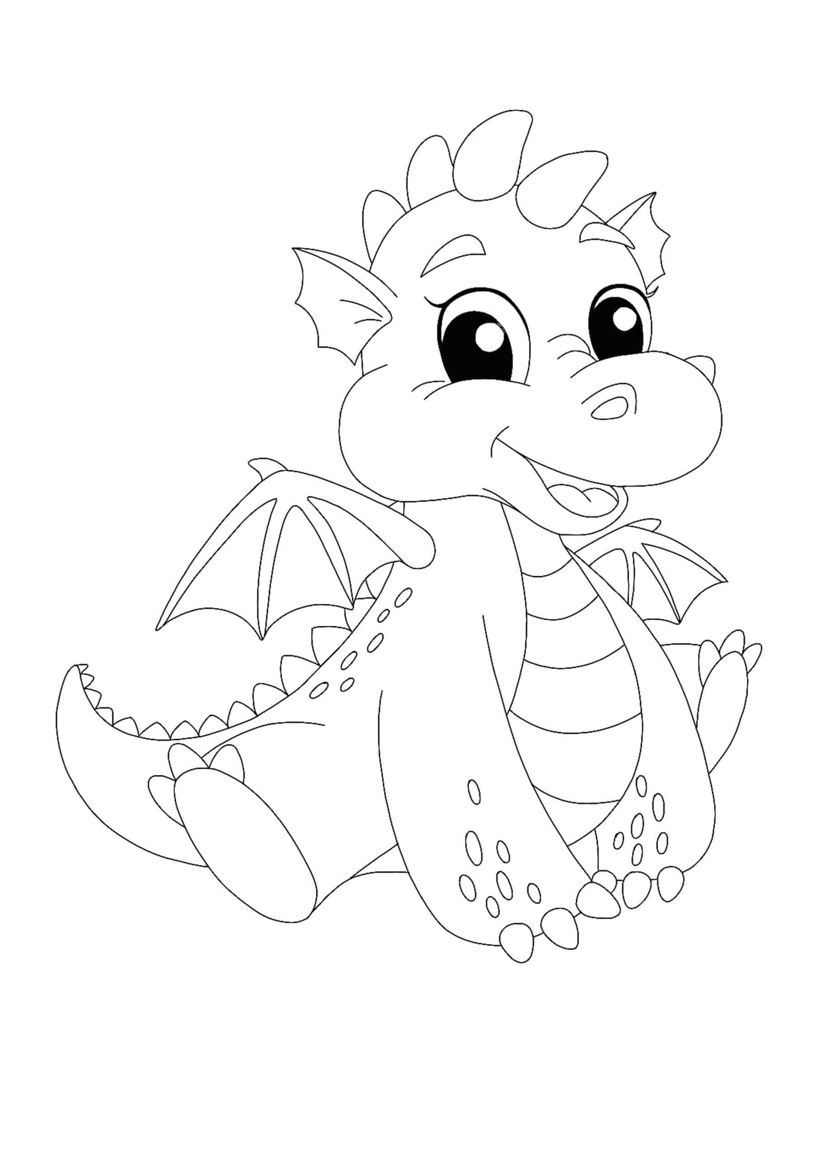 100+ Epic Dragon Coloring Pages to Fire Up Your Creativity 17