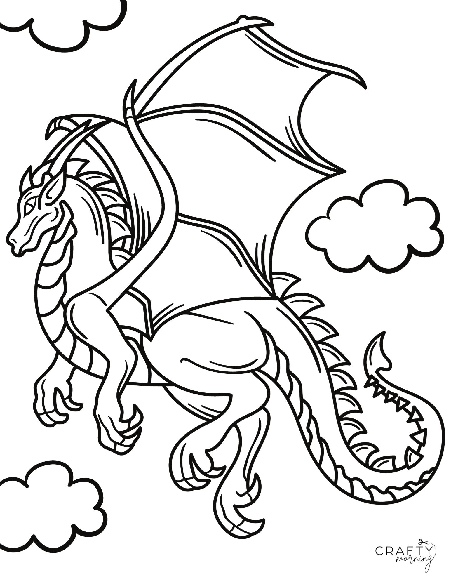 100+ Epic Dragon Coloring Pages to Fire Up Your Creativity 20