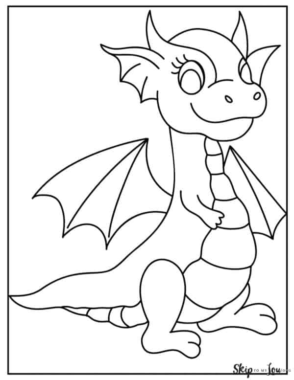 100+ Epic Dragon Coloring Pages to Fire Up Your Creativity 22