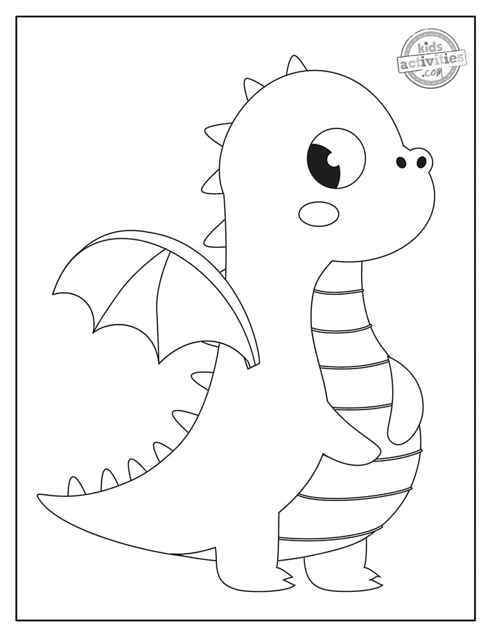 100+ Epic Dragon Coloring Pages to Fire Up Your Creativity 27