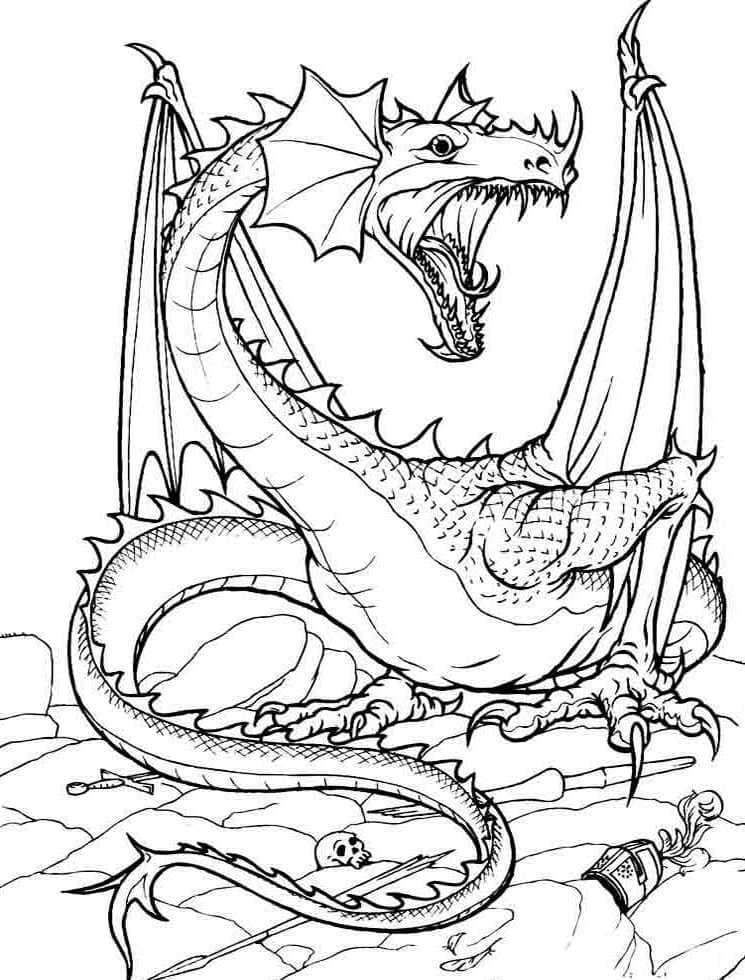 100+ Epic Dragon Coloring Pages to Fire Up Your Creativity 43