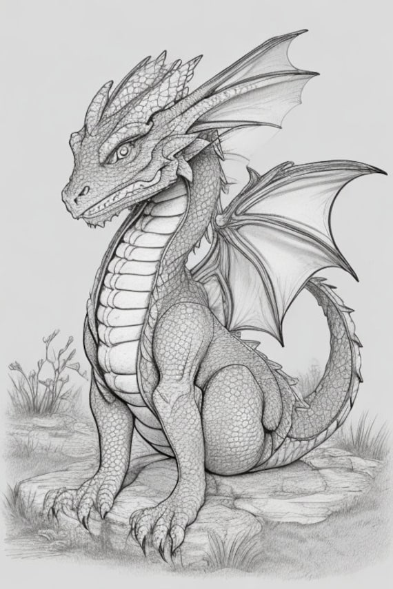 100+ Epic Dragon Coloring Pages to Fire Up Your Creativity 44