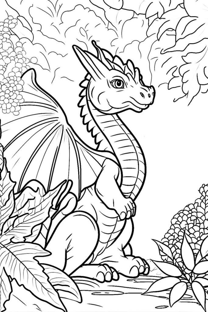 100+ Epic Dragon Coloring Pages to Fire Up Your Creativity 48