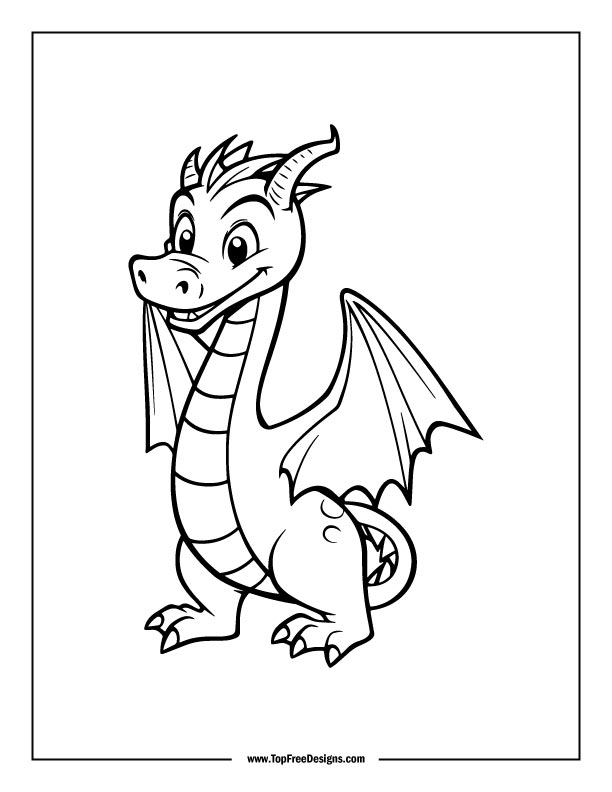 100+ Epic Dragon Coloring Pages to Fire Up Your Creativity 52