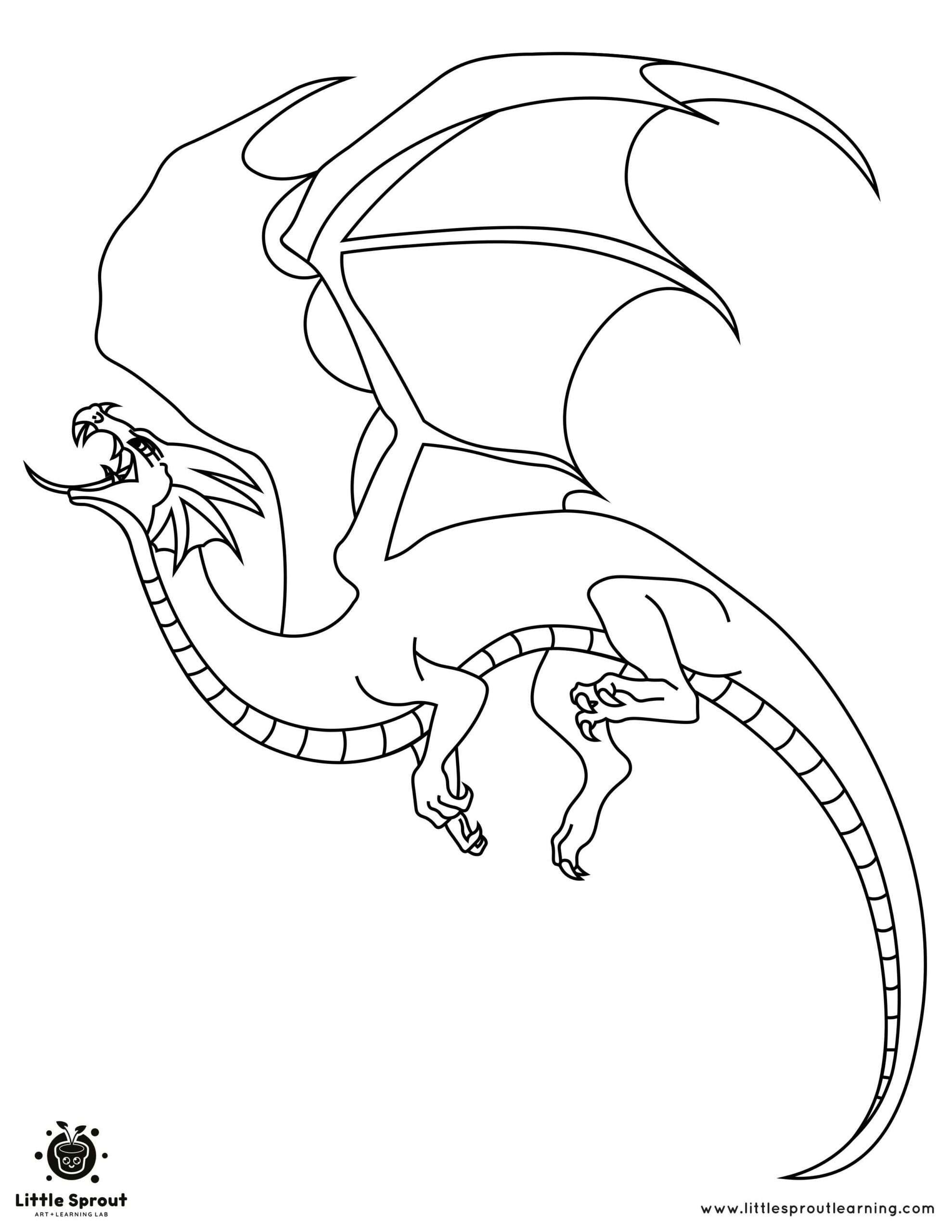 100+ Epic Dragon Coloring Pages to Fire Up Your Creativity 53