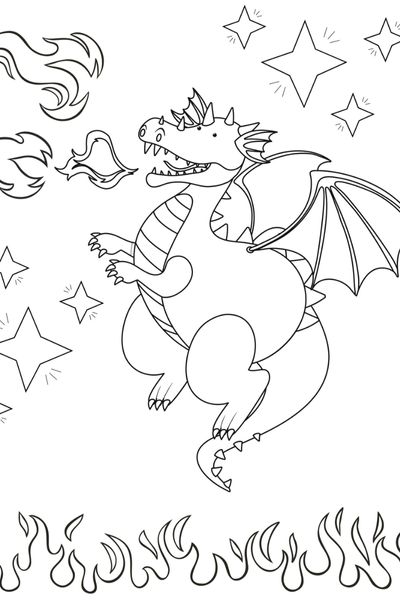 100+ Epic Dragon Coloring Pages to Fire Up Your Creativity 54