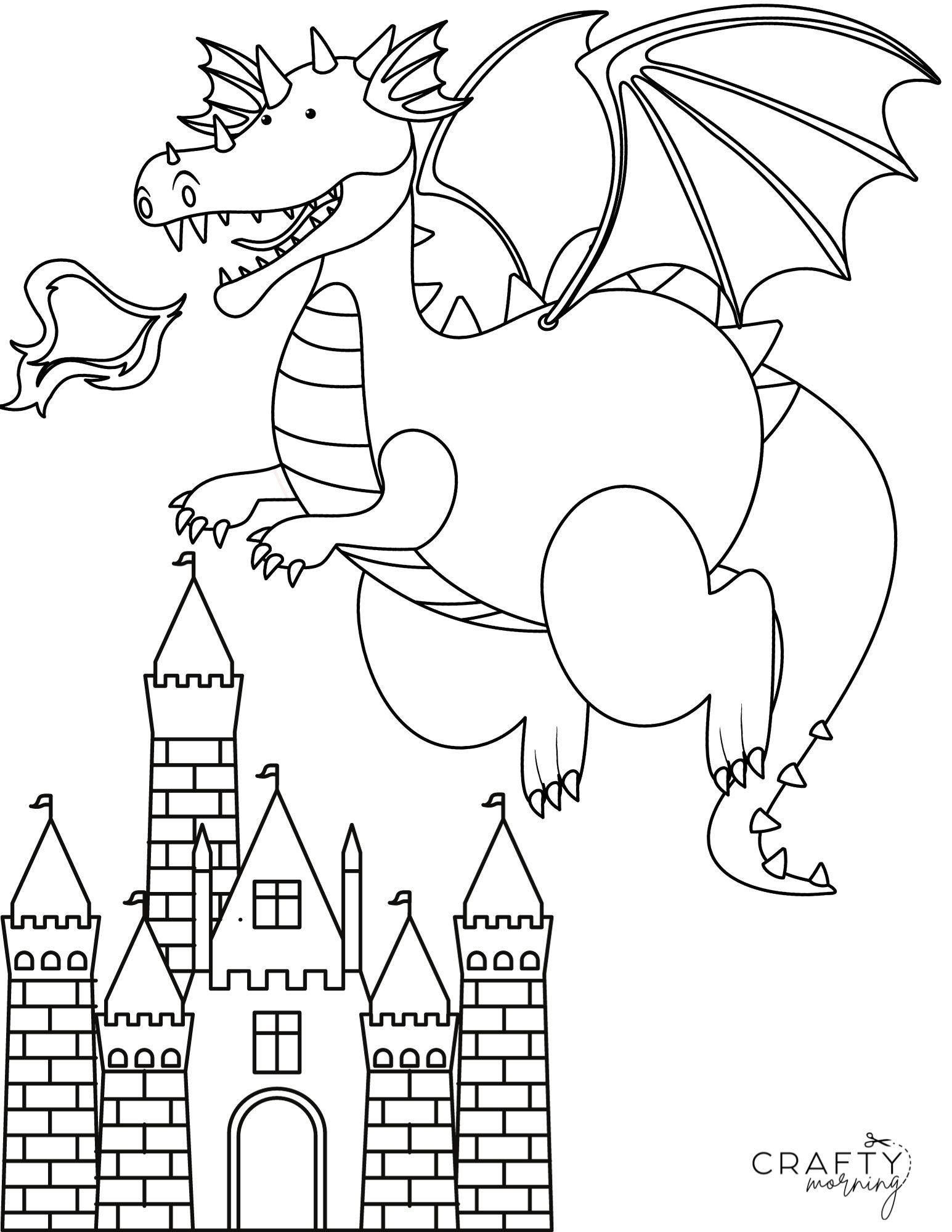 100+ Epic Dragon Coloring Pages to Fire Up Your Creativity 58