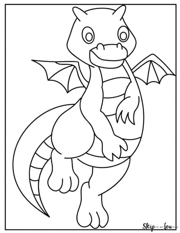 100+ Epic Dragon Coloring Pages to Fire Up Your Creativity 59