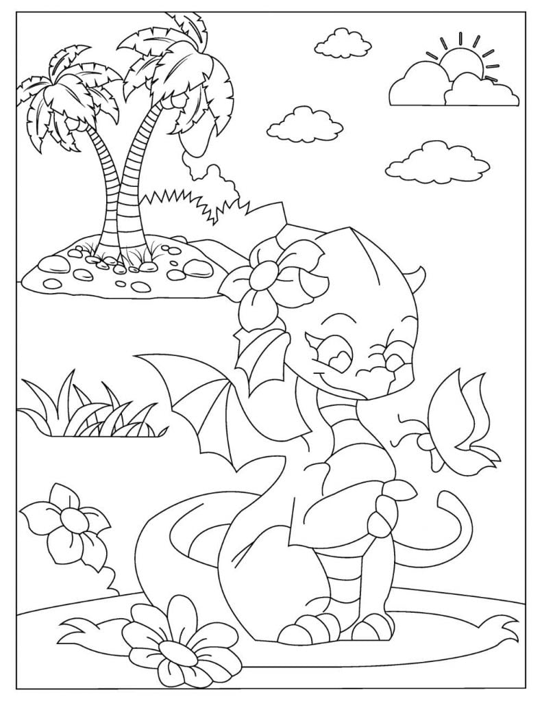 100+ Epic Dragon Coloring Pages to Fire Up Your Creativity 68