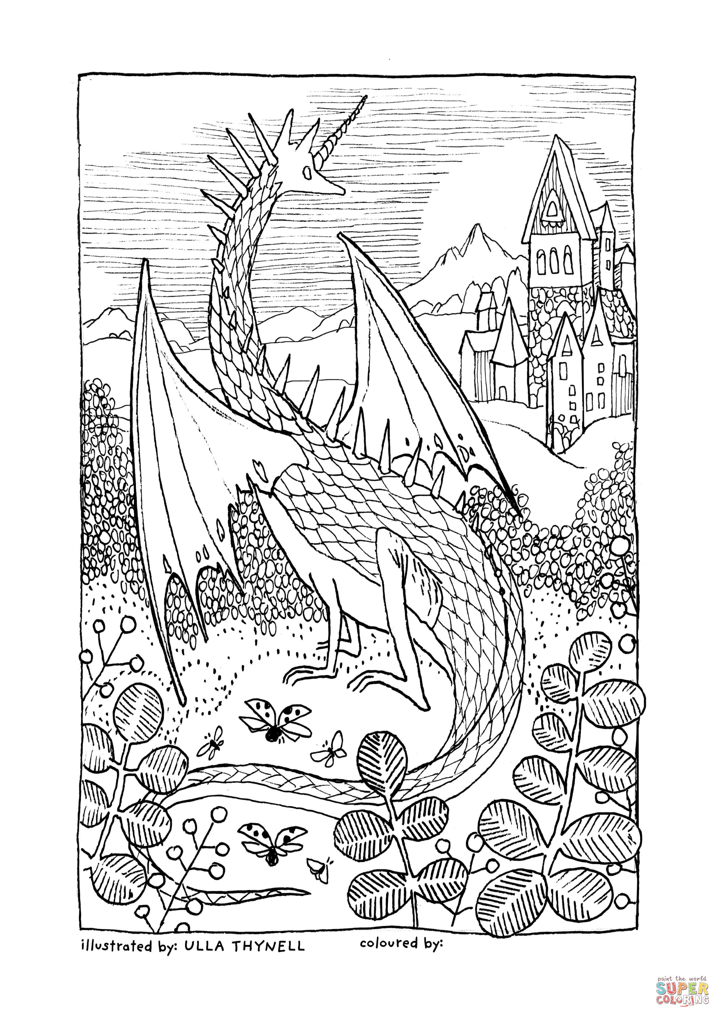 100+ Epic Dragon Coloring Pages to Fire Up Your Creativity 7