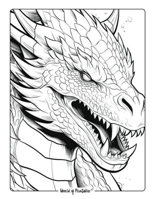 100+ Epic Dragon Coloring Pages to Fire Up Your Creativity 71