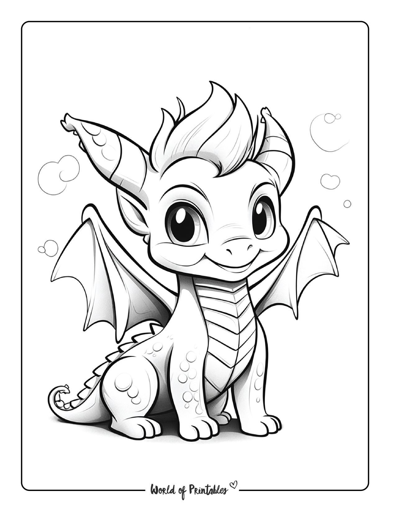 100+ Epic Dragon Coloring Pages to Fire Up Your Creativity 83