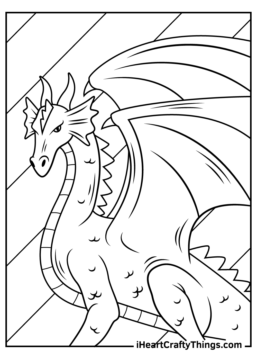 100+ Epic Dragon Coloring Pages to Fire Up Your Creativity 86