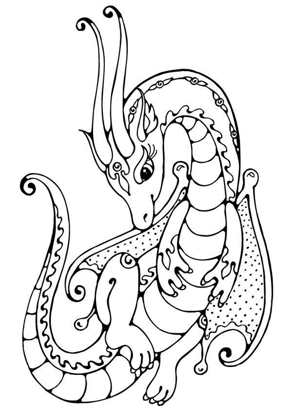 100+ Epic Dragon Coloring Pages to Fire Up Your Creativity 87