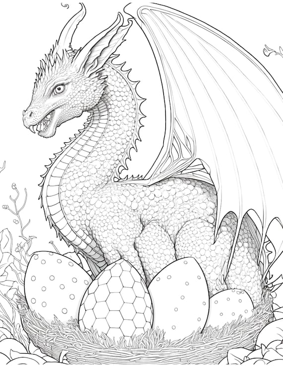 100+ Epic Dragon Coloring Pages to Fire Up Your Creativity 88