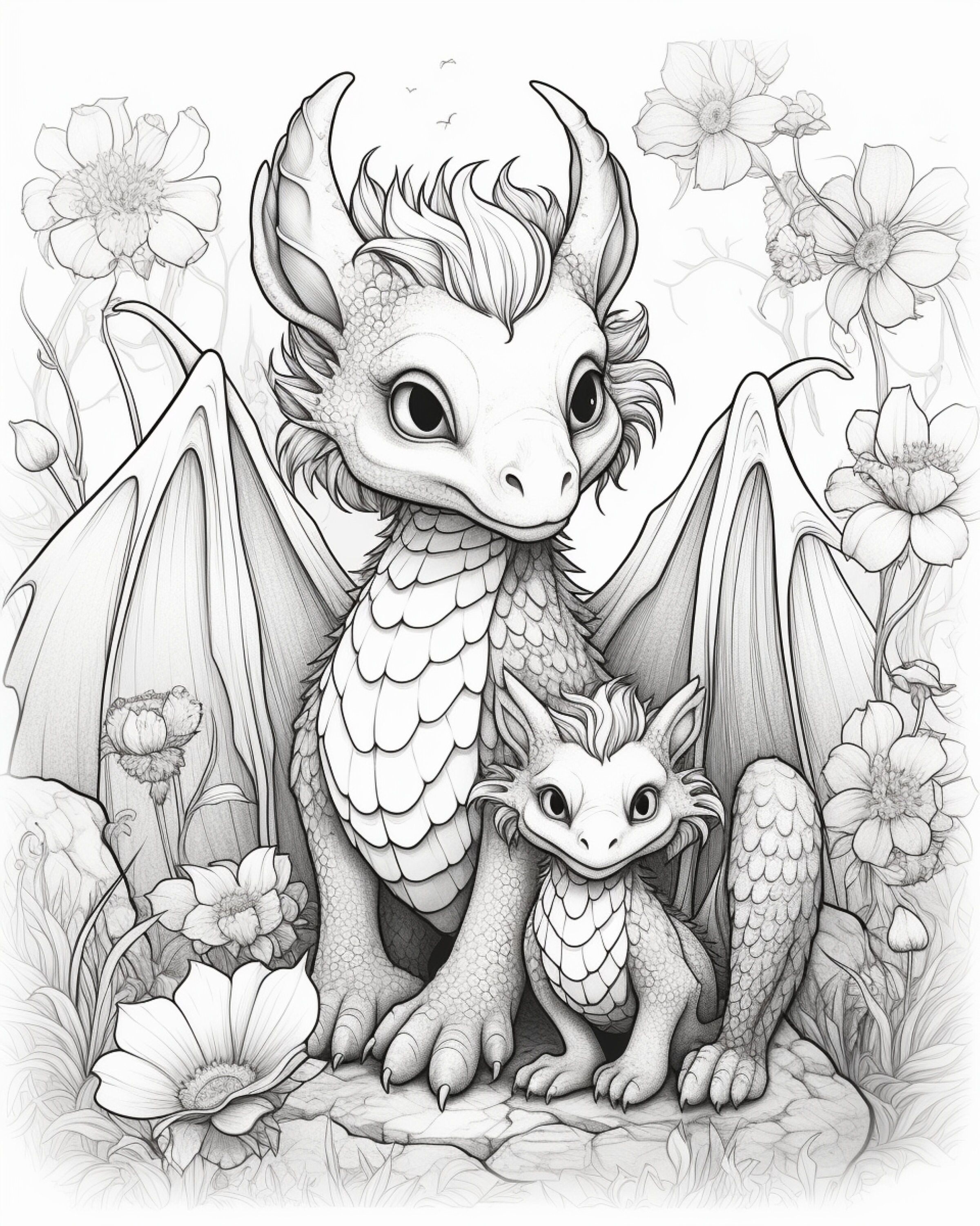 100+ Epic Dragon Coloring Pages to Fire Up Your Creativity 93