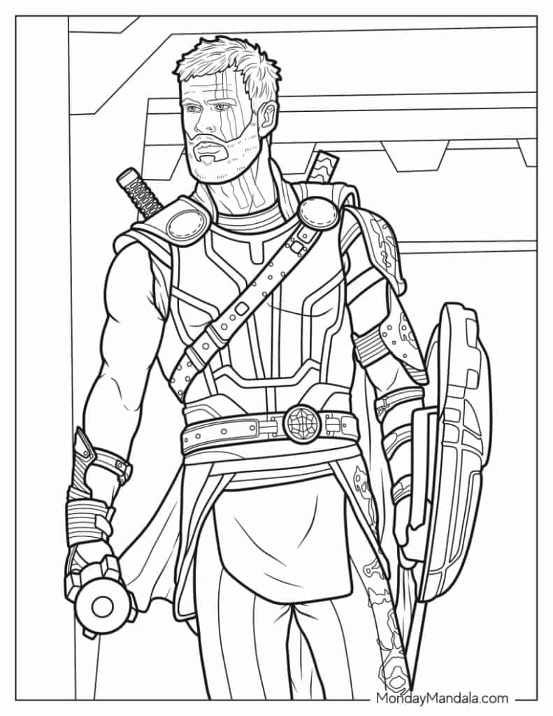 120 God of War Coloring Pages: Dive into Epic Mythology 102