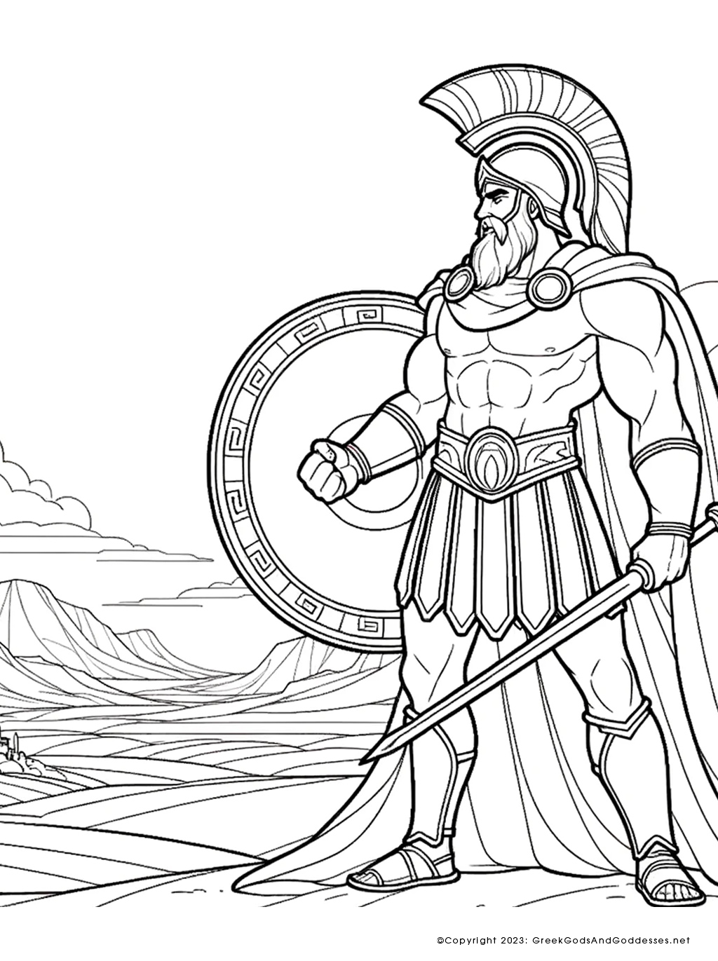 120 God of War Coloring Pages: Dive into Epic Mythology 105