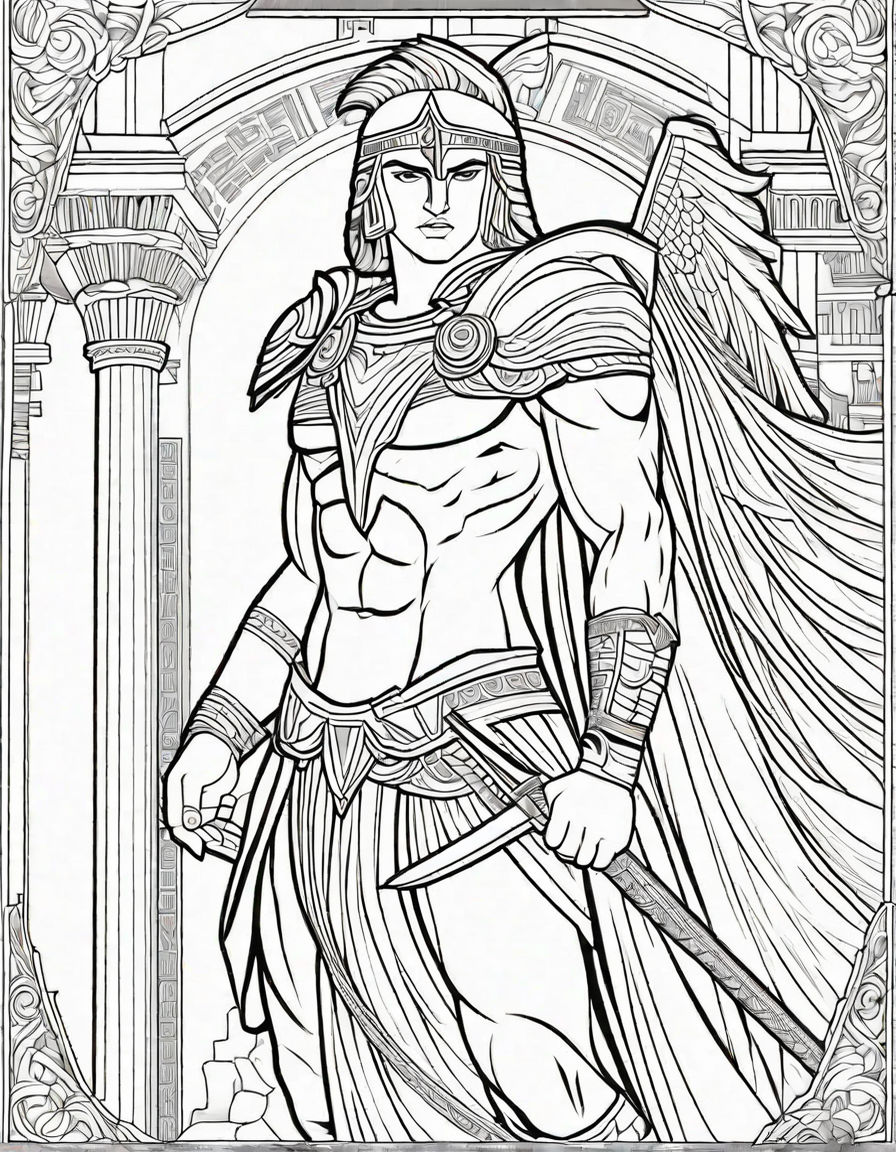 120 God of War Coloring Pages: Dive into Epic Mythology 15