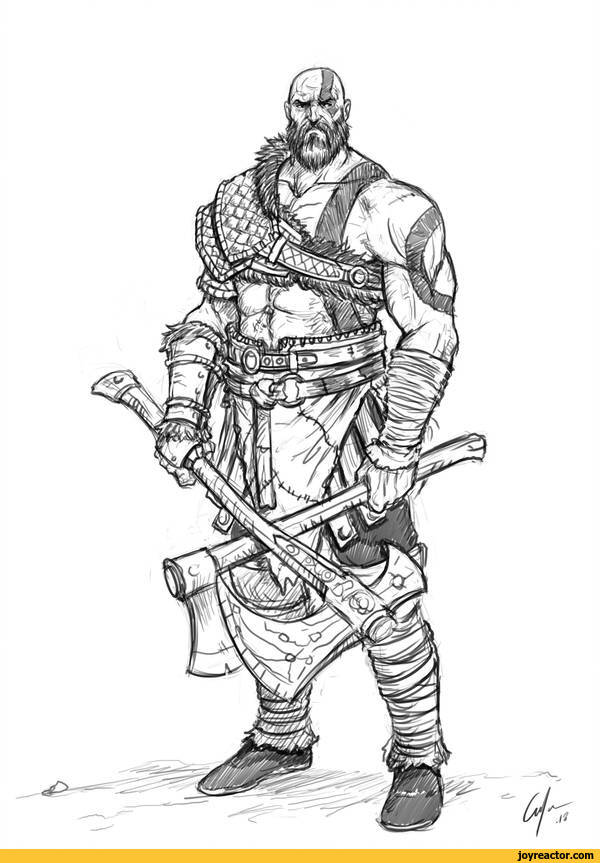 120 God of War Coloring Pages: Dive into Epic Mythology 23