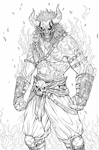 120 God of War Coloring Pages: Dive into Epic Mythology 24